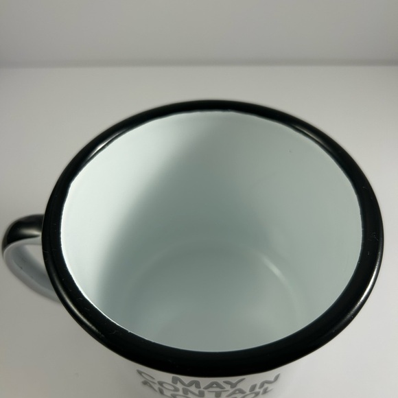Enamel Mug White with Black Rim - Picture 4 of 5